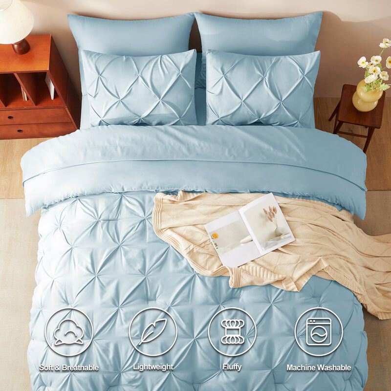 Juego De Ropa De Cama Himeet Individual Xl Azul... image number null