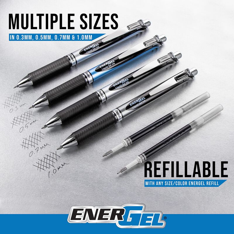 Bol&iacute;grafo De Gel Pentel Energel 0,7 mm Negro &ndash; ... image number null