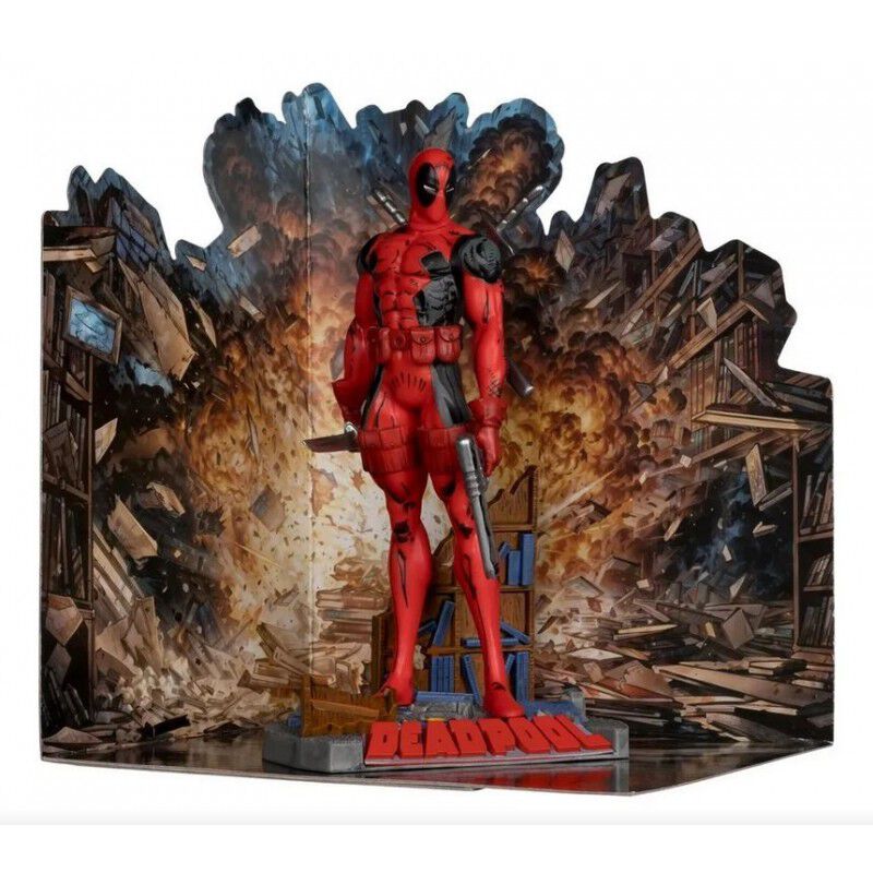 Figura Deadpool Marvel Estatua Diorama 18 cms image number null