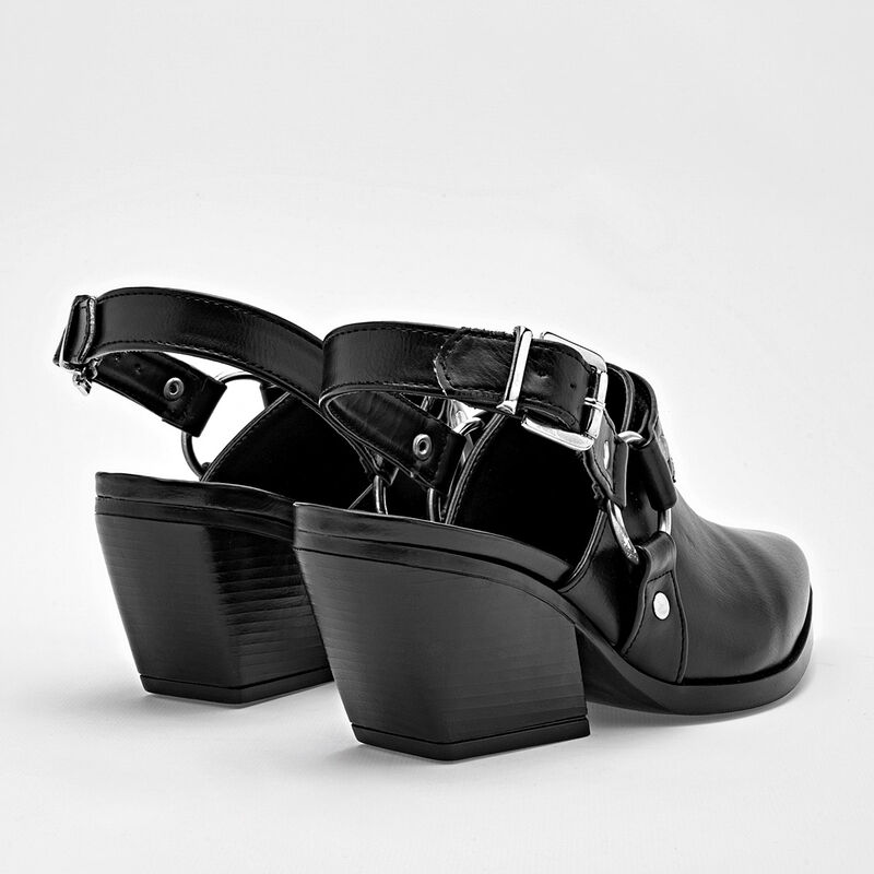 Moramora Bota con peluche para mujer negro image number null