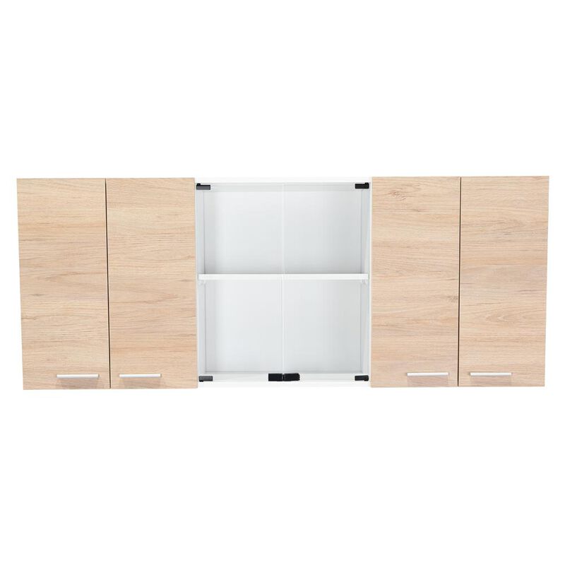Gabinete Superior Vega Blanco Y Beige Virtual M... image number null