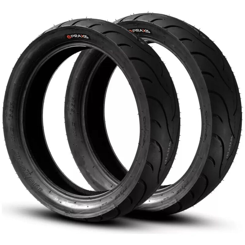 Par Llantas Para Moto 110/70-17 + 140/70-17 Pra... image number null