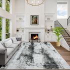 Alfombra Gent Drizz 244 &times; 152 cm Lavable Con Dise&ntilde;o Abstracto Negro