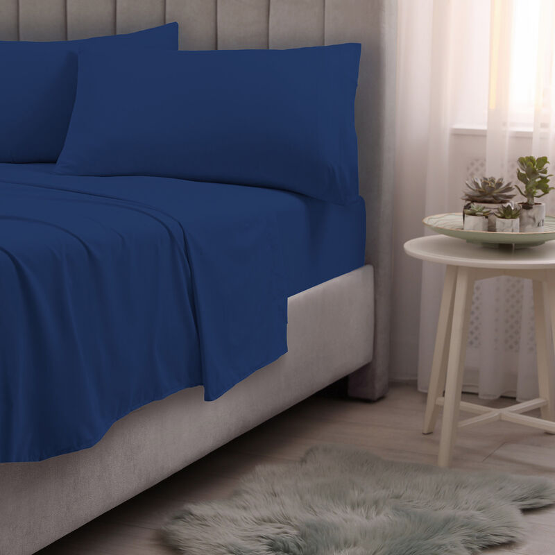 Juego de S&aacute;banas King Sumie Royal Azul image number null