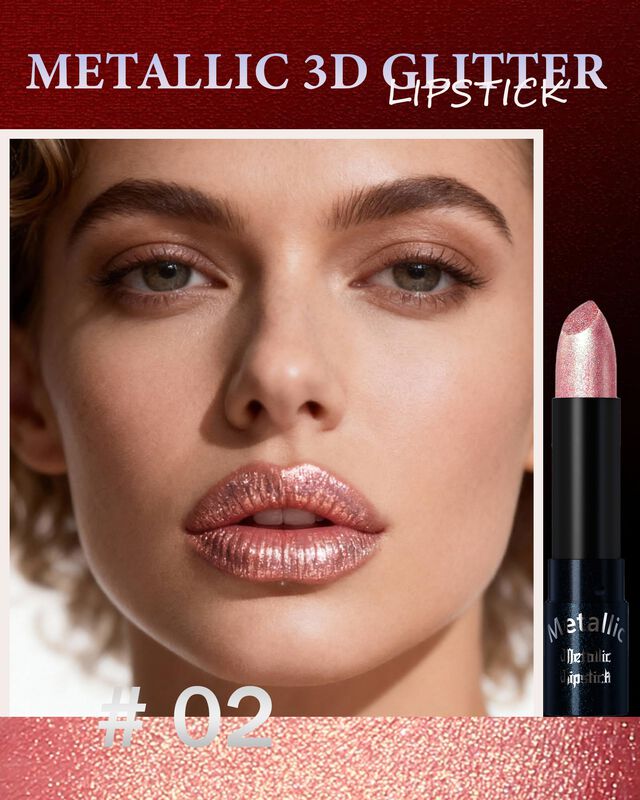 Labial Duatana Met&aacute;lico Rosa Melocot&oacute;n Con Purp... image number null