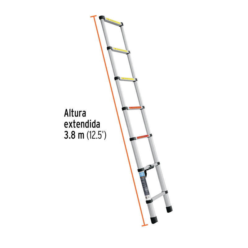 Escalera Telescópica13 Peldaños Tipo Ii Capacid... image number null