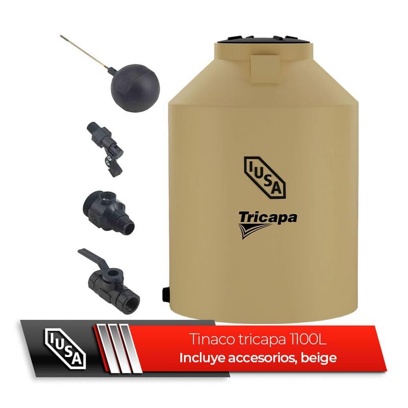 Tinaco 450 L Beige c/accesorios image number null