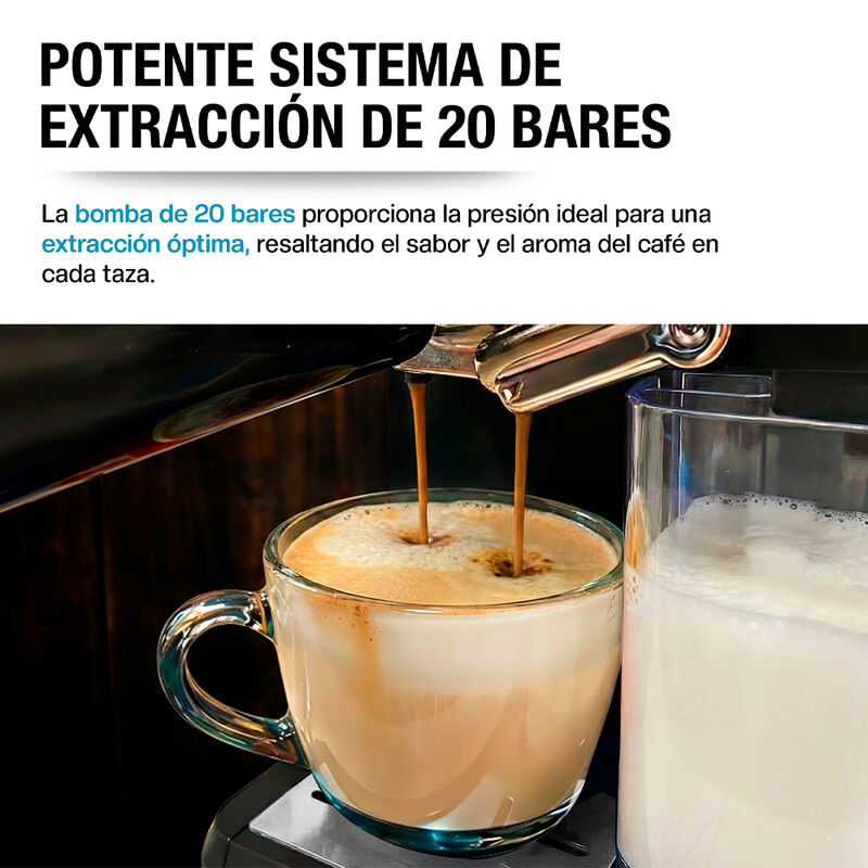 Cafetera para Espresso Capuchino Latte Automati... image number null