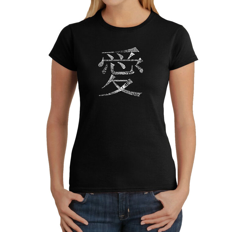 Camiseta Word Art Para Mujer - La Palabra Amor ... image number null