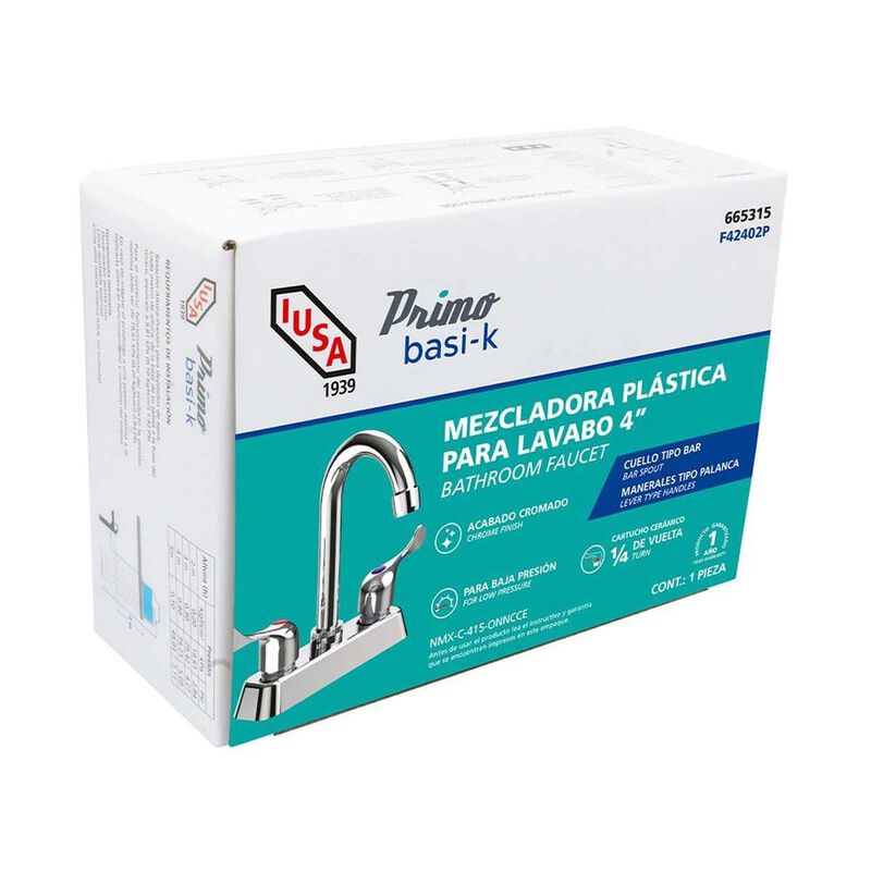 Mezcladora ABS para Lavabo, Cuello Tipo Bar, Ma... image number null