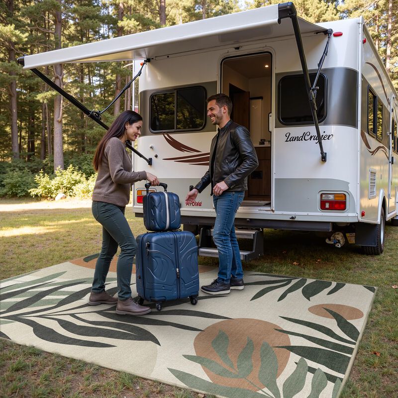 Alfombra Genimo 183 cm &times; 274 cm Lavable Beige O... image number null