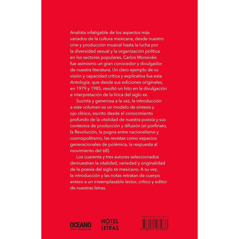 Antolog&iacute;a de Poes&iacute;a Mexicana. Siglo XX image number null