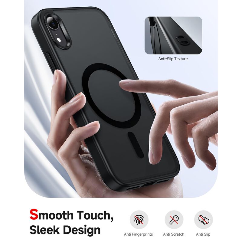 Funda Leyi para iPhone XR Negra con Protector d... image number null