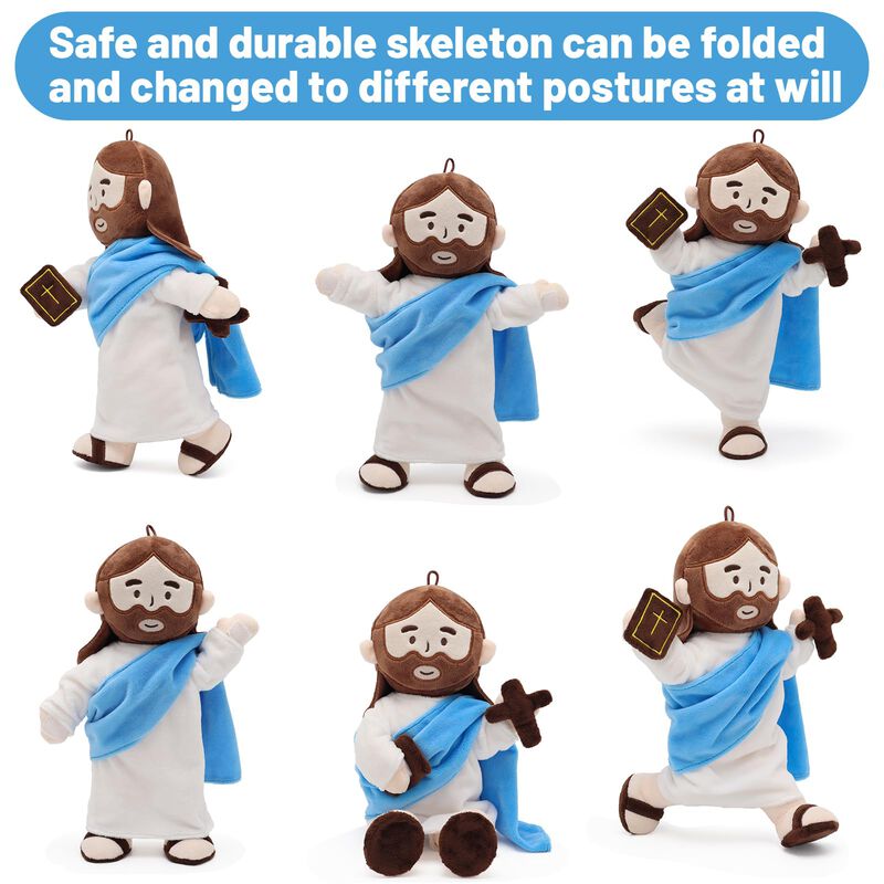 Mu&ntilde;eco De Peluche Yelakey Jesus De 34 Cm Con Es... image number null
