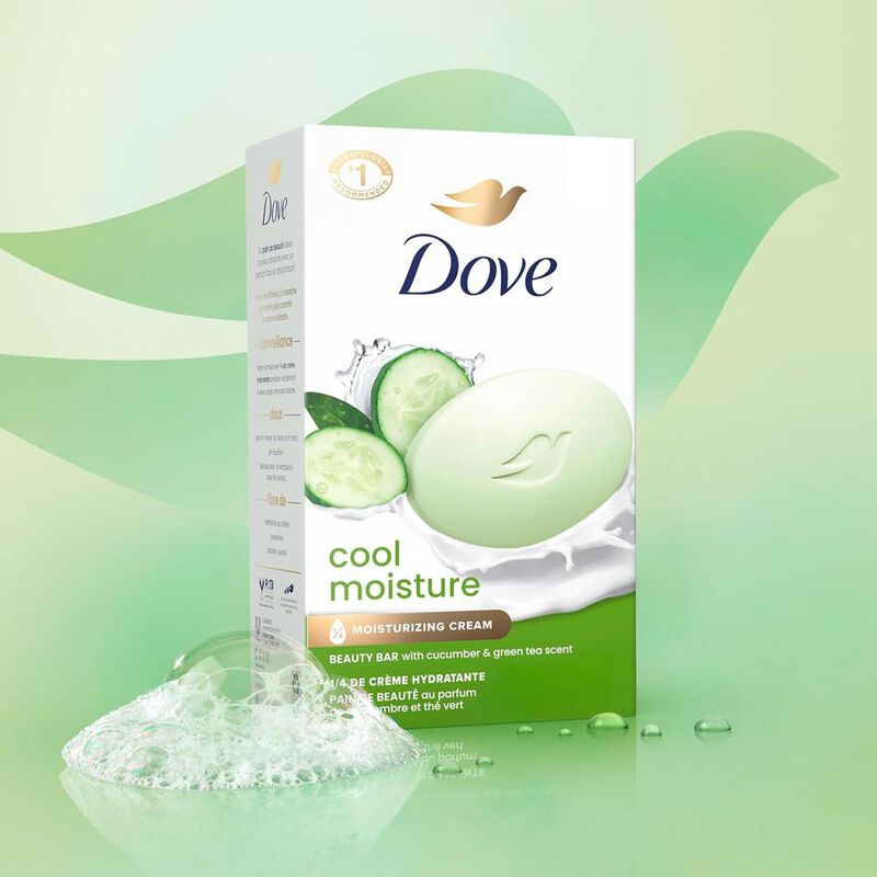 Dove Go Fresh Cool Moisture, jabón en barra 3,7... image number null