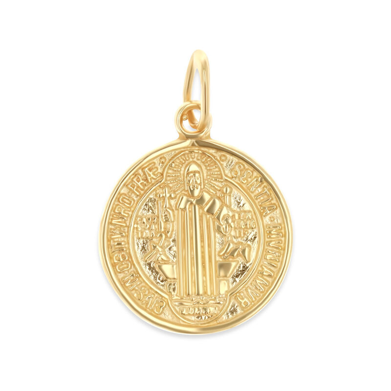 Medalla De San Benito Y Cruz De San Benito 14K ... image number null