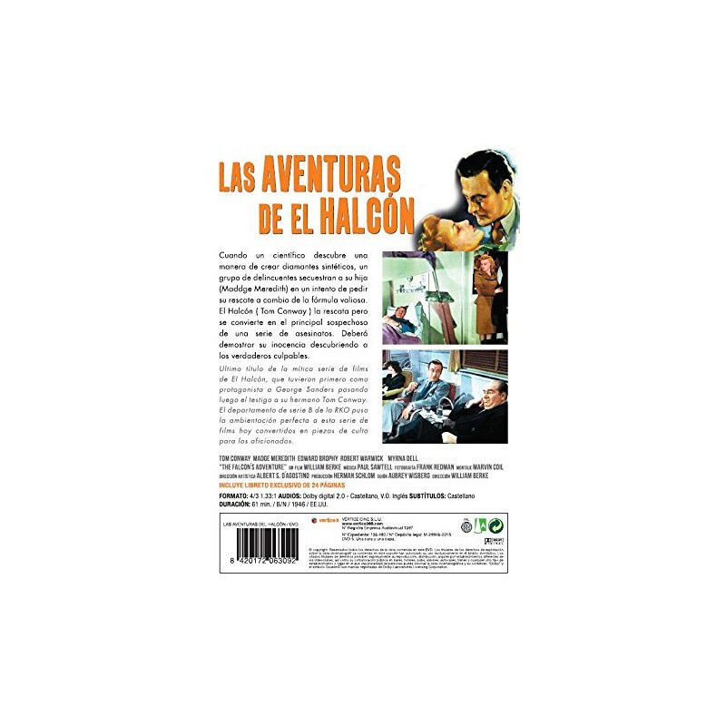 Las Aventuras De El Halc&oacute;n [dvd] (1946) The Fal... image number null