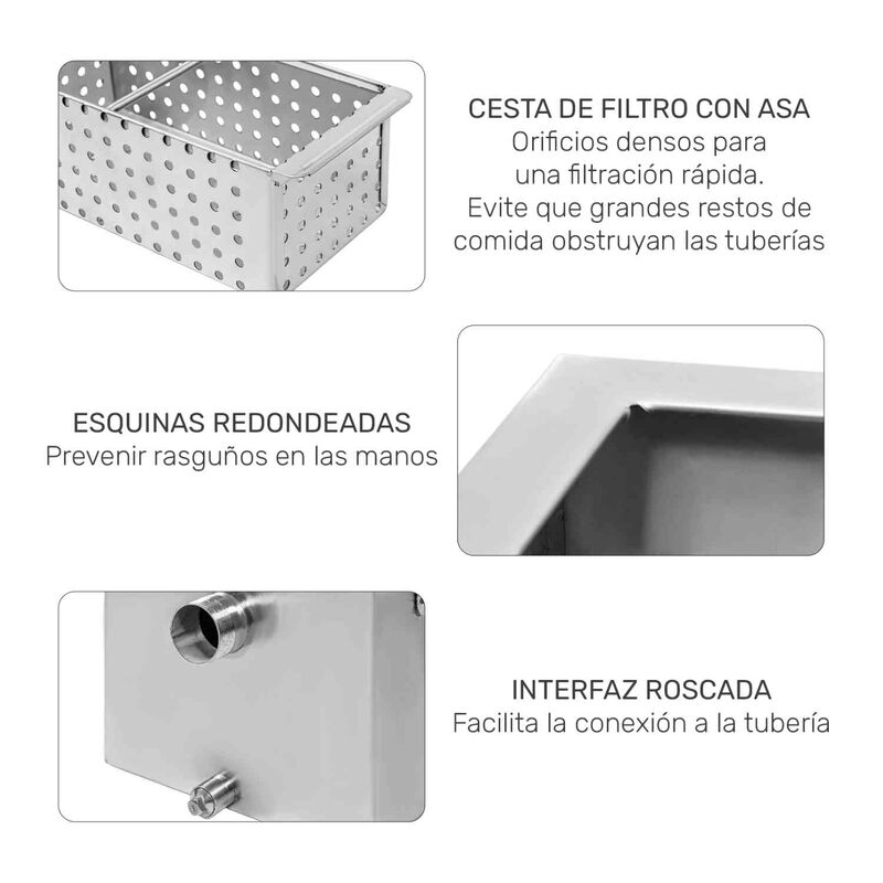 Trampa Grasa Industrial Restaurantes Acero Inox... image number null