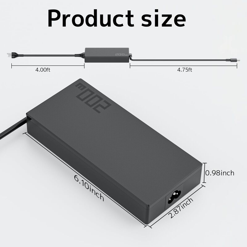 Cargador De Port&aacute;til Hssgiw 200w Asus Rog Zephy... image number null