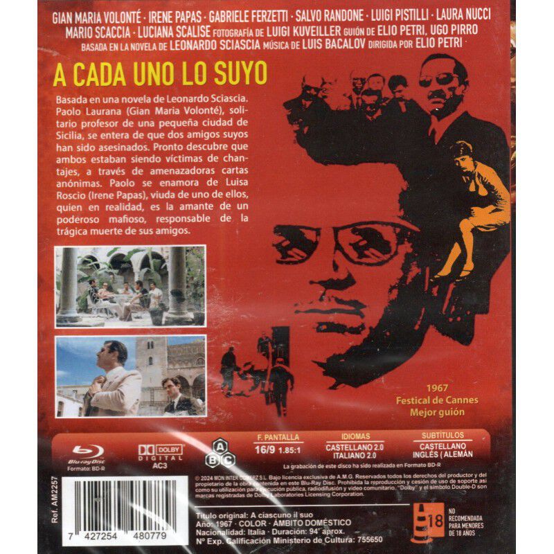 A Cada Uno Lo Suyo Bdr (a Ciascuno Il Suo) (we ... image number null