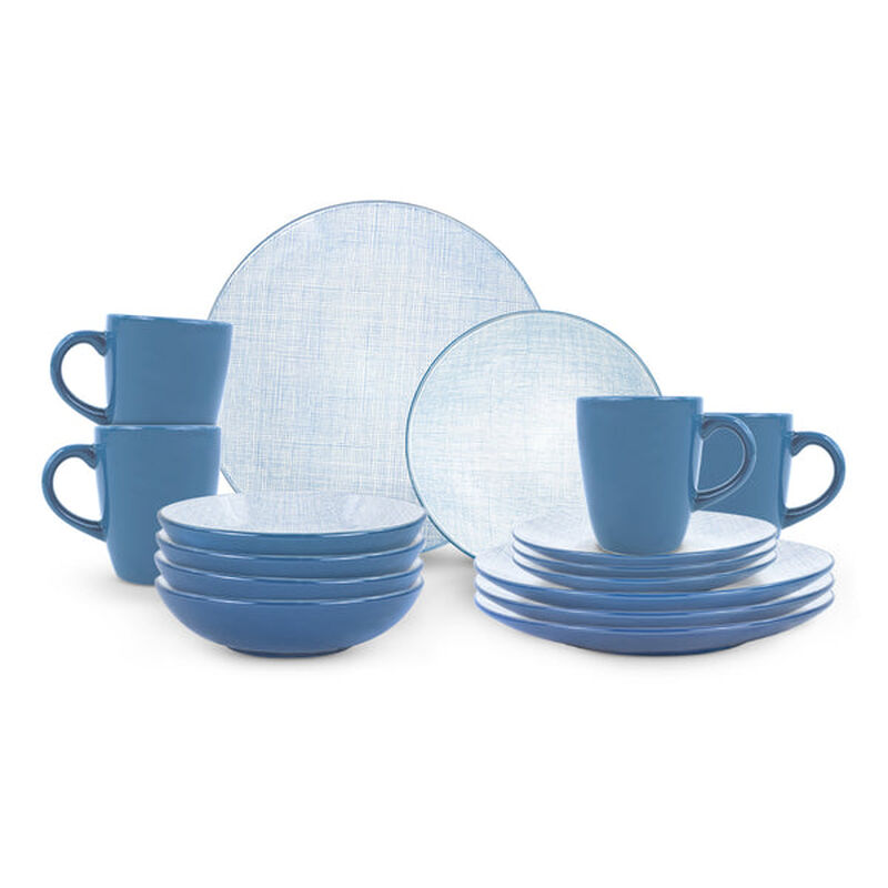 Vajilla Iselin para 4 Personas &ndash; Cer&aacute;mica Azul ... image number null