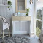 Mueble Tocador Perlak Beige Y Blanco Virtual Muebles