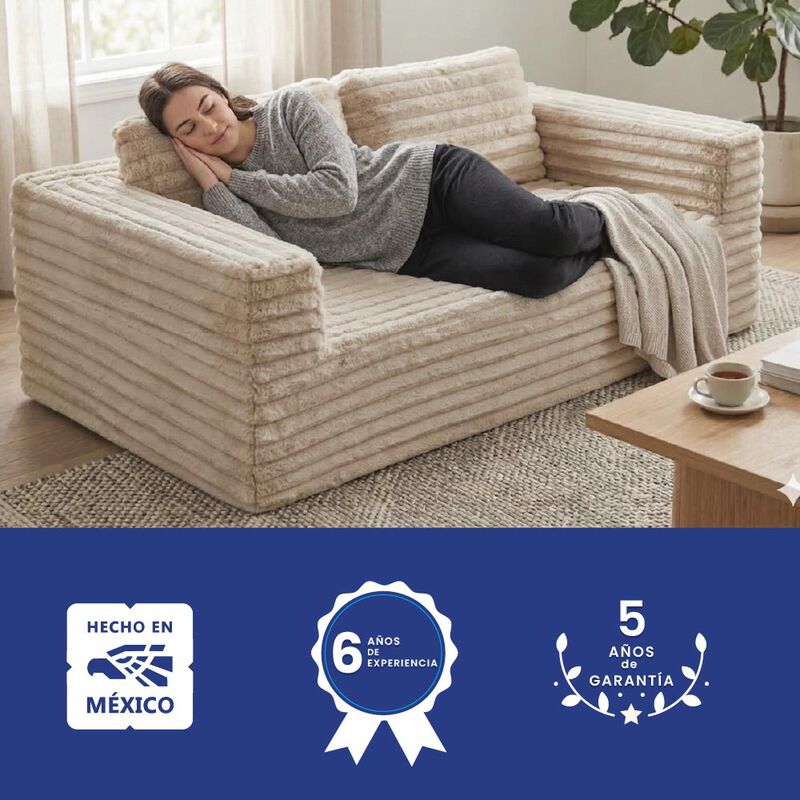 Sof&aacute; en Caja Dormimundo Love Seat Beige image number null