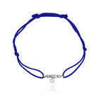 Pulsera Coraz&oacute;n Amore De Plata Con Hilo