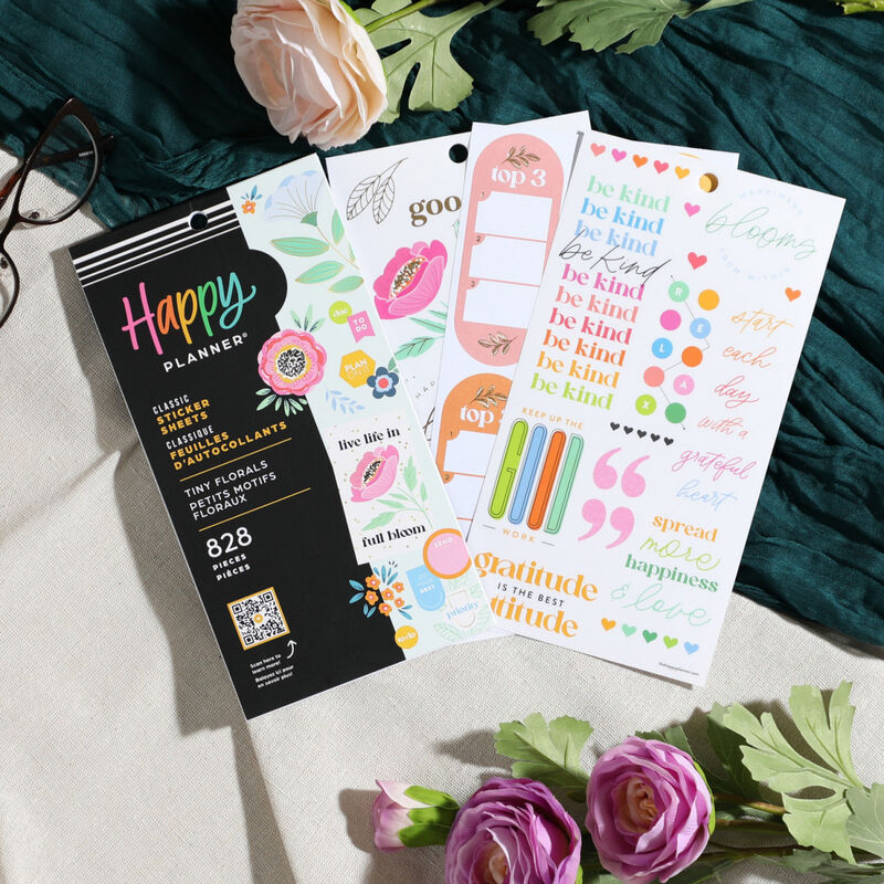 Stickers Pequeñas Flores 30 Hojas image number null