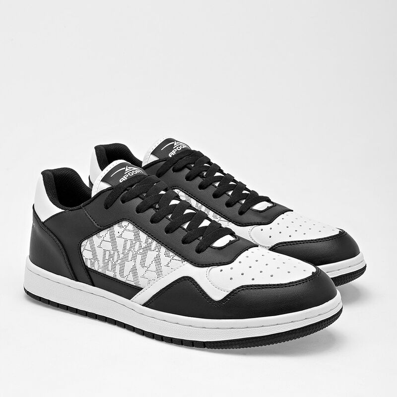 Apoort Tenis urbano para hombre blanco negro image number null