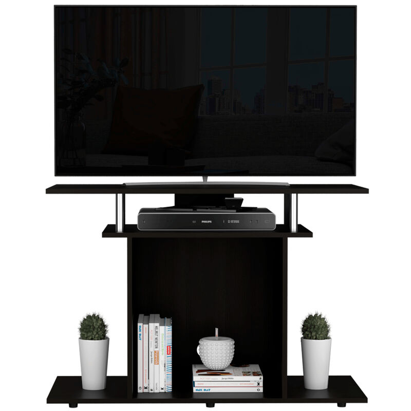 Mesa Tv Invy Wengue y Negro Virtual Muebles image number null