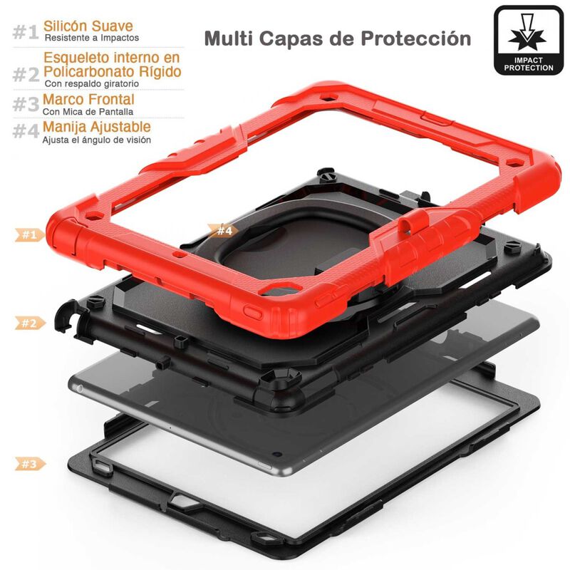 Funda Tekku Handled Uso Rudo Para Ipad 9 Ipad 8... image number null