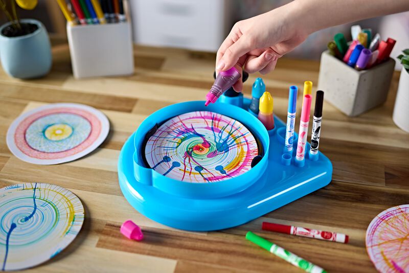Art Station Crayola Spin & Spiral Para Ni&ntilde;os De... image number null