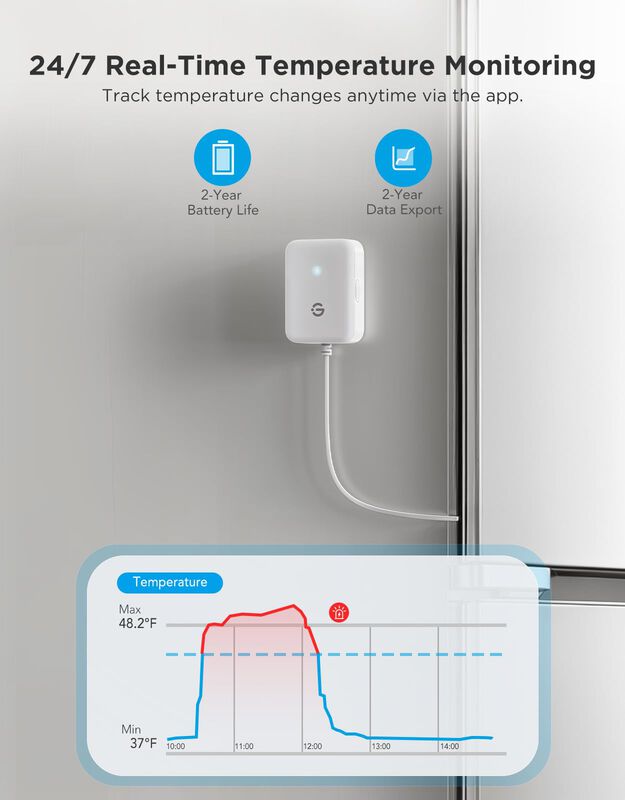 Term&oacute;metro Para Refrigerador Goveelife Wifi R1 ... image number null