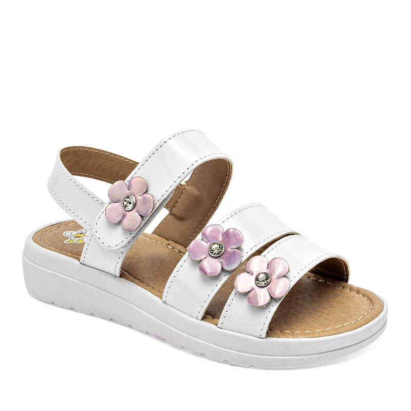 Pato kids sandalia para ni&ntilde;a blanco cod 140388-... image number null