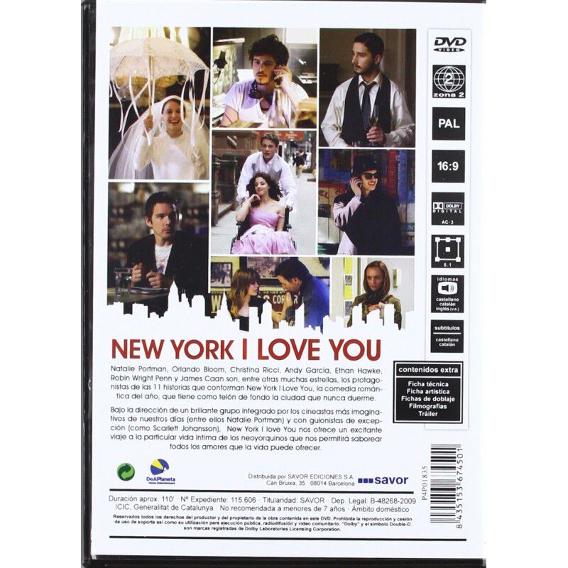New York, I Love You Dvd 2009 image number null