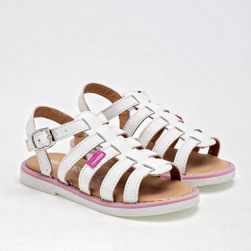 Yondeer Sandalia para niña blanco image number null