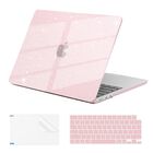 Funda R&iacute;gida Con Brillo Rosa Para Macbook Air 13,6" M4 M3 M2 De Eoocoo