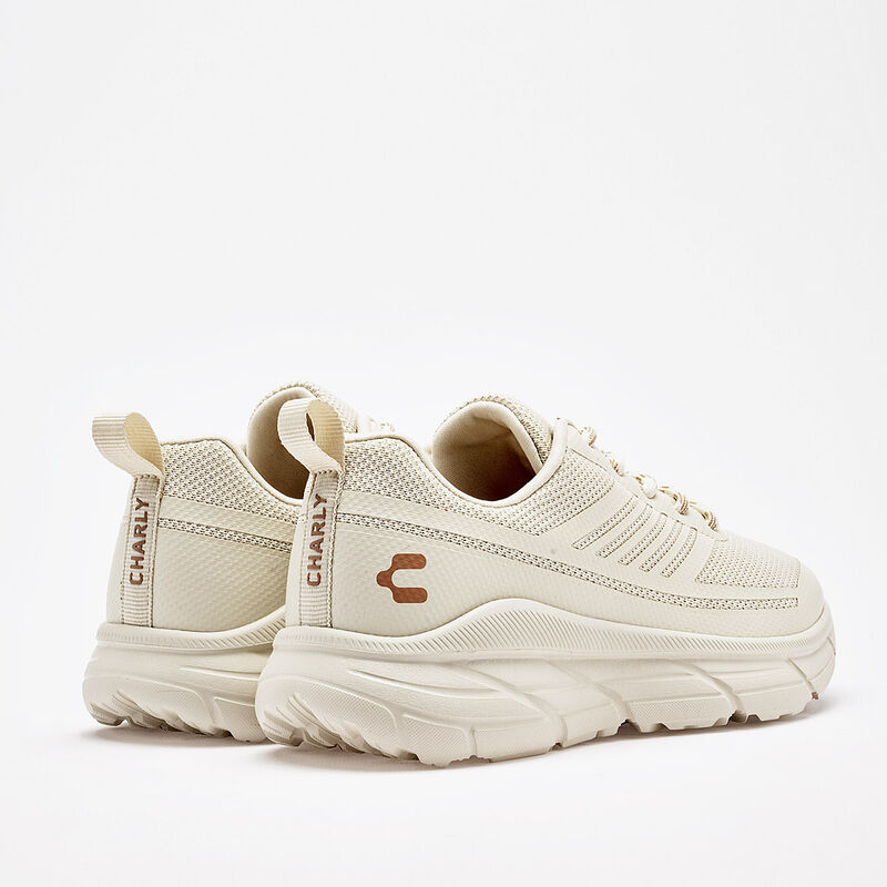 Charly tenis deportivo para mujer beige cod 139... image number null