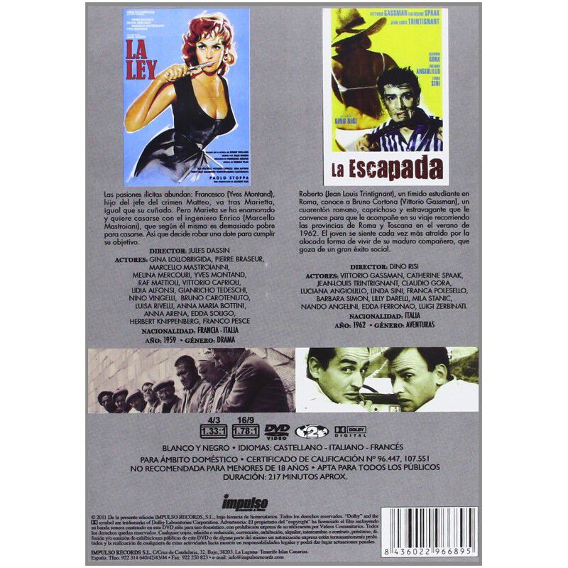 Pack Doble La Ley + La Escapada [dvd] image number null