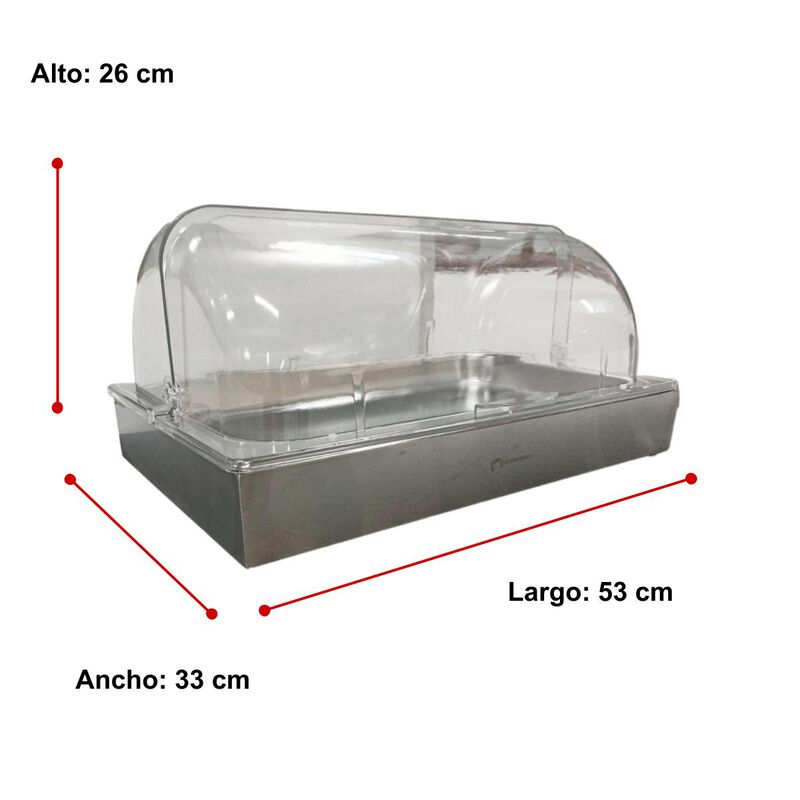 Panera Acero Inoxidable Y Policarbonato Resiste... image number null