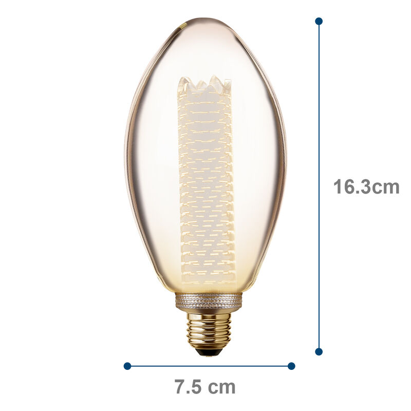 Pack de 6 focos LED Vintage Aksi 4W Vela Tornad... image number null