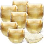 Tazones Para Servir Sliner 100 Unidades 473 ml Brillo Dorado Cuadrado