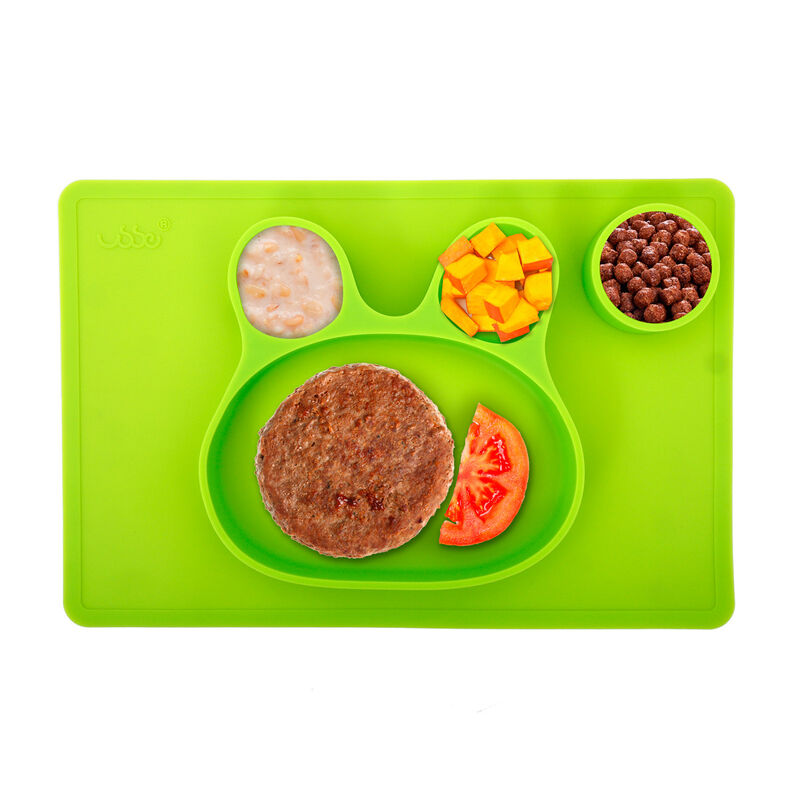 Plato en Forma de Conejo con 4 Divisiones Color... image number null