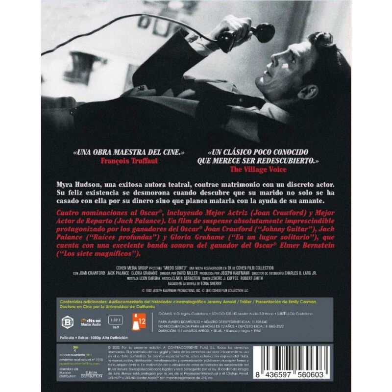 Miedo s&uacute;bito [Blu-ray] image number null