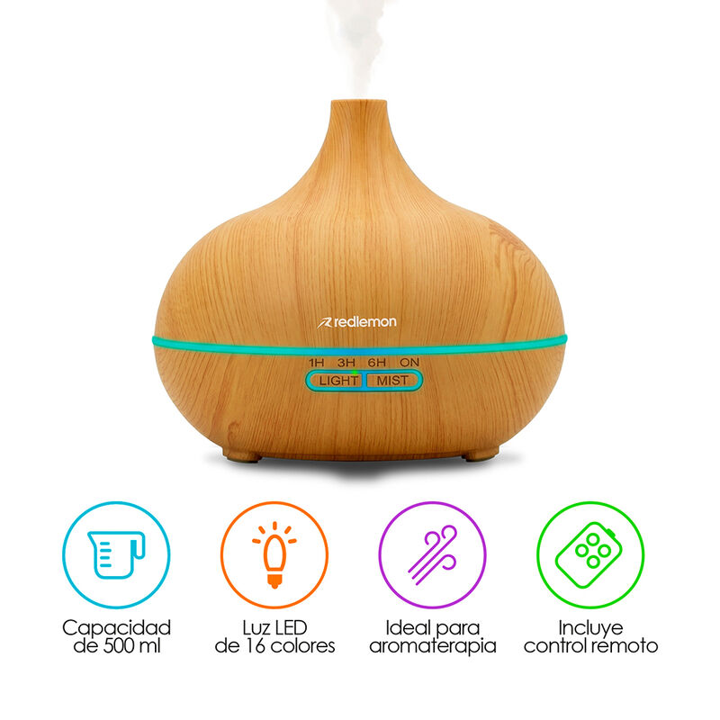 Humidificador Difusor Aceites Esenciales 500ml ... image number null