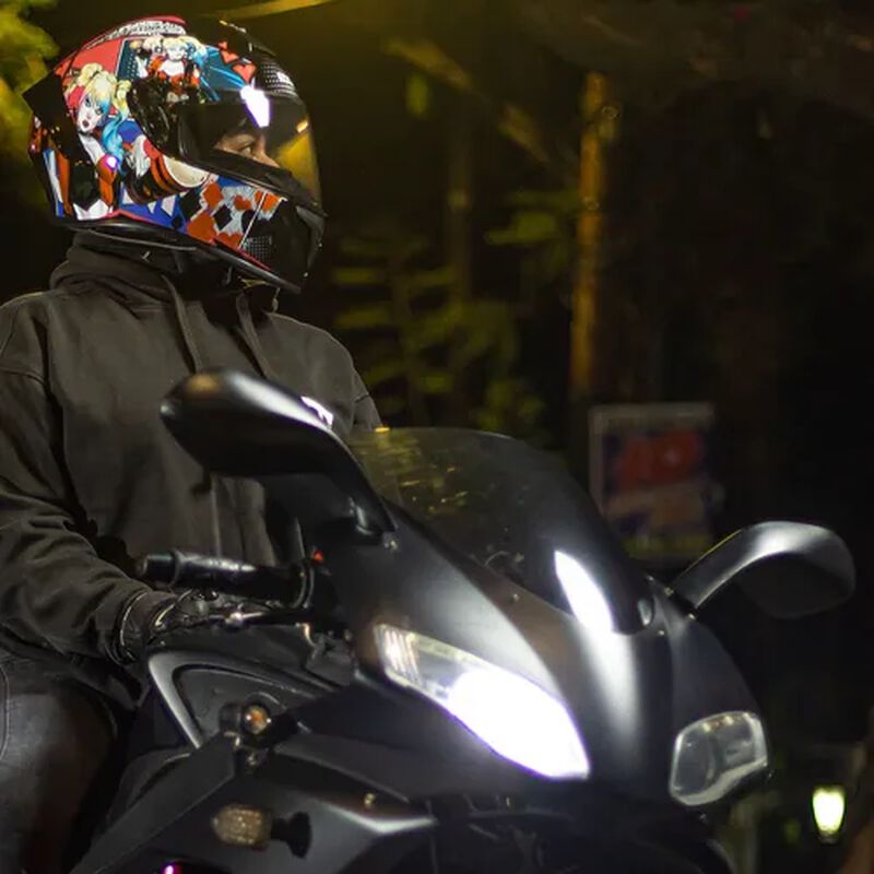 Casco Moto Integral Dc Comics Harley Quinn Cert... image number null