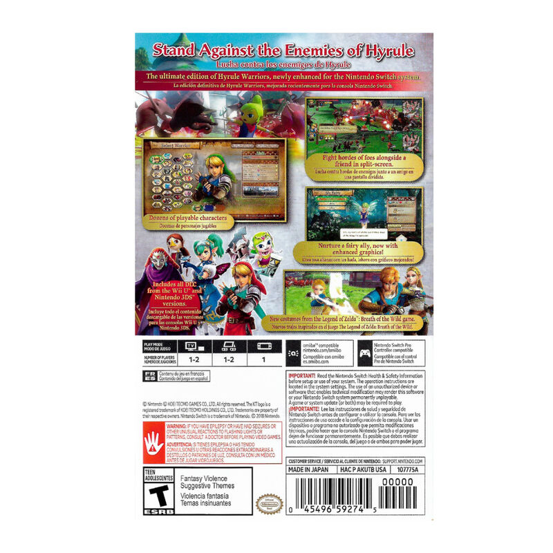 Nintendo Switch Juego Hyrule Warriors Definitiv... image number null