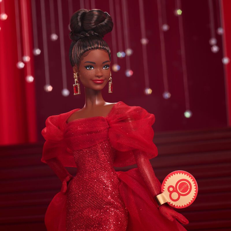 Mu&ntilde;eca Barbie Signature Mattel De Tul Rojo Para... image number null