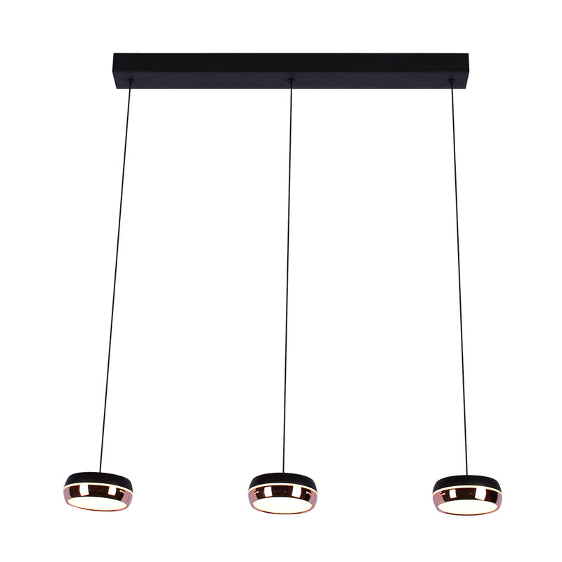 L&aacute;mpara Colgante Led De Metal 1.50 M De Altura,... image number null